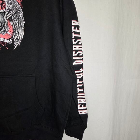 Beautiful Disaster Warrior Strong We Are Black Pullover Hoodie NEW Curvy 2X - Picture 5 of 11